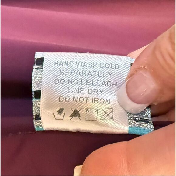 Sea & Sand Women’s Ruched Skirted Bottom 1 Piece Swimsuit Sz. 10 - Picture 8 of 9